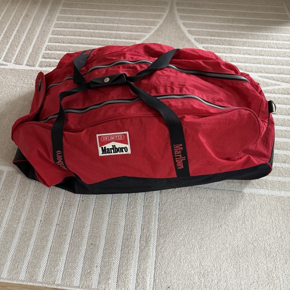Marlboro Other - Vintage Marlboro Unlimited Gear - Rolling Travel Duffle Bag - XL - 36" x 14"
